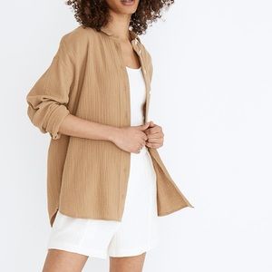 NWT Madewell Gauze Oversized Button Down
